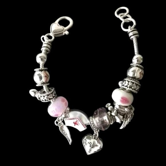 Nurse Charm Bracelet New Frontline Heroes Angels New RN LPN Medical Prof… - Picture 5 of 7